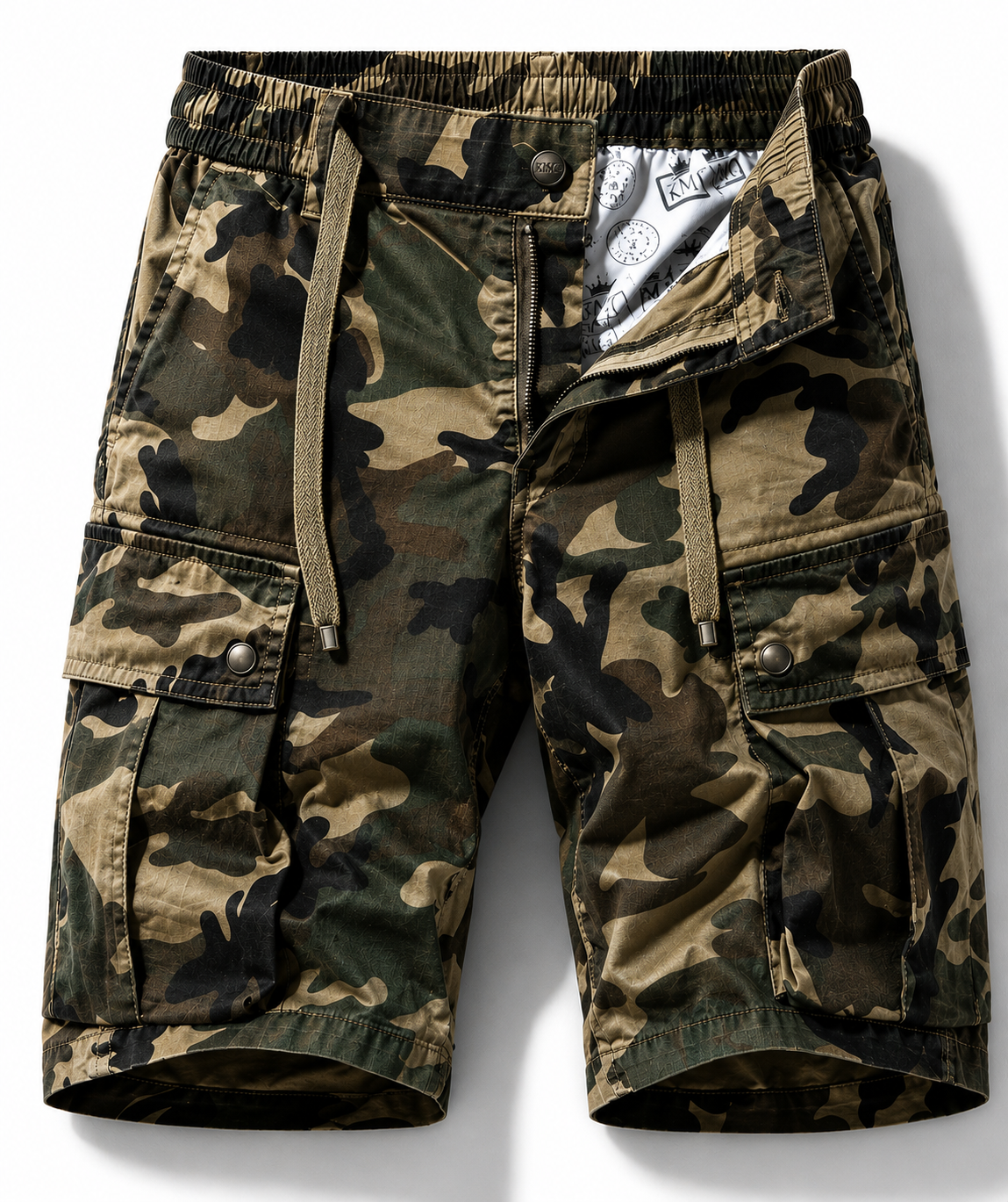KMG Signature Cargo Shorts — Camo